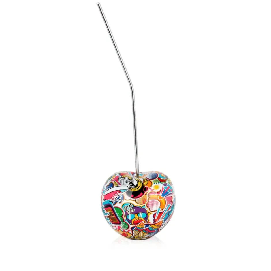 Statues & Sculptures Table Top|Graffiti^Cherry Pop 44cm Street Art Resin Indoor Sculpture