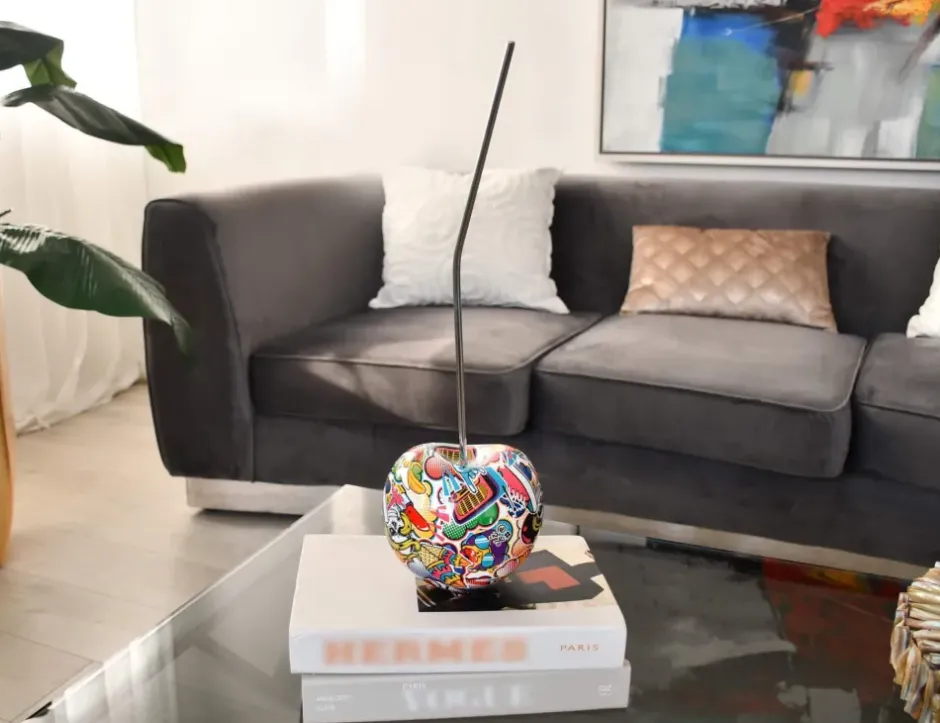 Statues & Sculptures Table Top|Graffiti^Cherry Pop 44cm Street Art Resin Indoor Sculpture