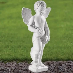 Statues & Sculptures Cherub^Cherub 61cm Marble Resin Garden Statue