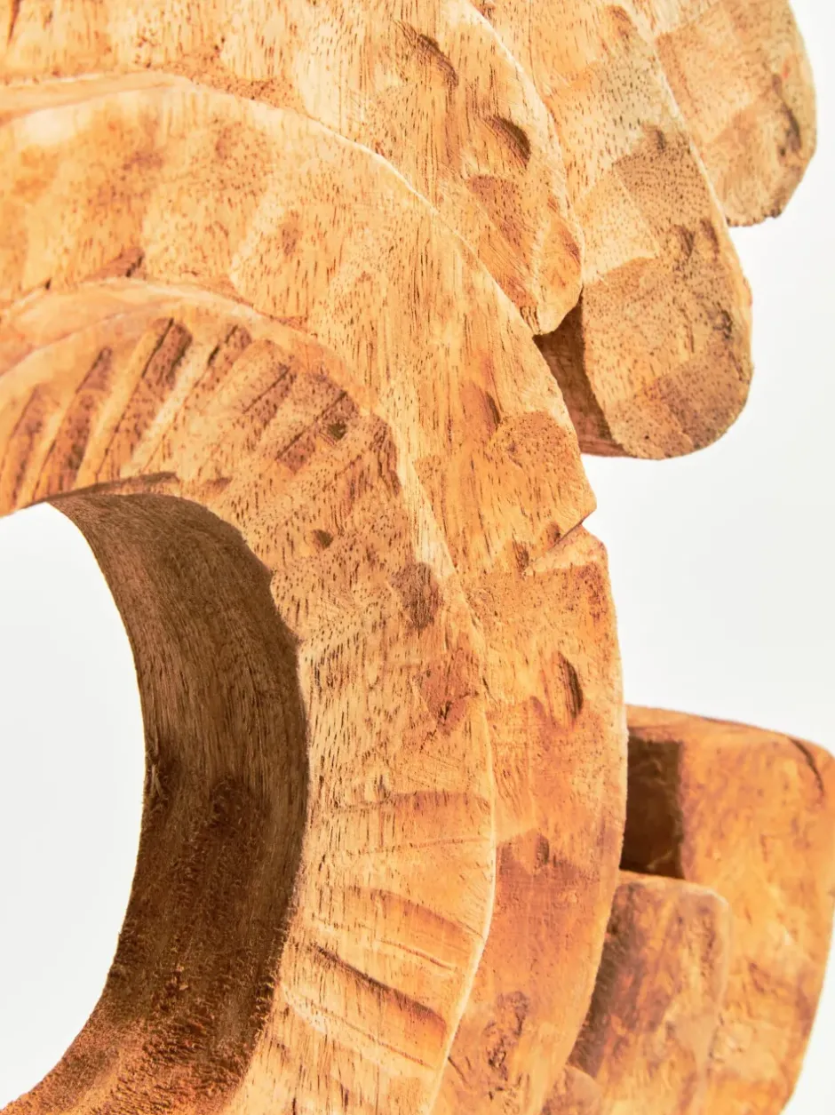 Statues & Sculptures Table Top|Abstract^Circular Dance 48cm Wood Indoor Sculpture