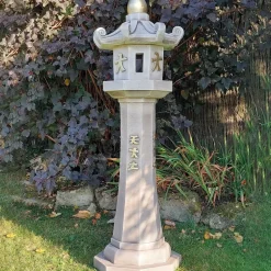 Statues & Sculptures Pagodas^Classic Candle Japanese Pagoda Lantern Stone Garden Ornament