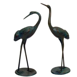 Statues & Sculptures Cranes^Classic Cranes Bronze Metal Garden Ornaments