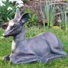 Statues & Sculptures Stags & Deers^Classic Fawn 30cm Bronze Metal Garden Statue