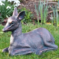 Statues & Sculptures Stags & Deers^Classic Fawn 30cm Bronze Metal Garden Statue