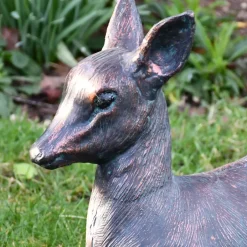 Statues & Sculptures Stags & Deers^Classic Fawn 30cm Bronze Metal Garden Statue