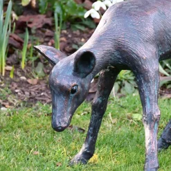 Statues & Sculptures Stags & Deers^Classic Fawn 41cm Bronze Metal Garden Statue