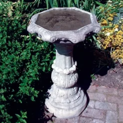 Statues & Sculptures Bird Baths^Classic Ornate Stone Garden Birdbath