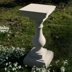 Statues & Sculptures Plinths & Pedestals|Garden Sundials^Classic Square 72cm Stone Sundial Pedestal