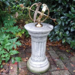 Statues & Sculptures Armillary Sundials^Classical Armillary Stone Garden Sundial