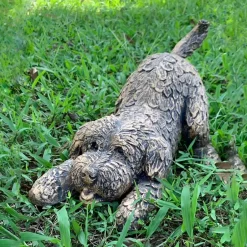 Statues & Sculptures Dogs^Cockapoo 29cm Bronze Resin Garden Ornament