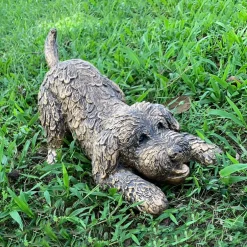 Statues & Sculptures Dogs^Cockapoo 29cm Bronze Resin Garden Ornament