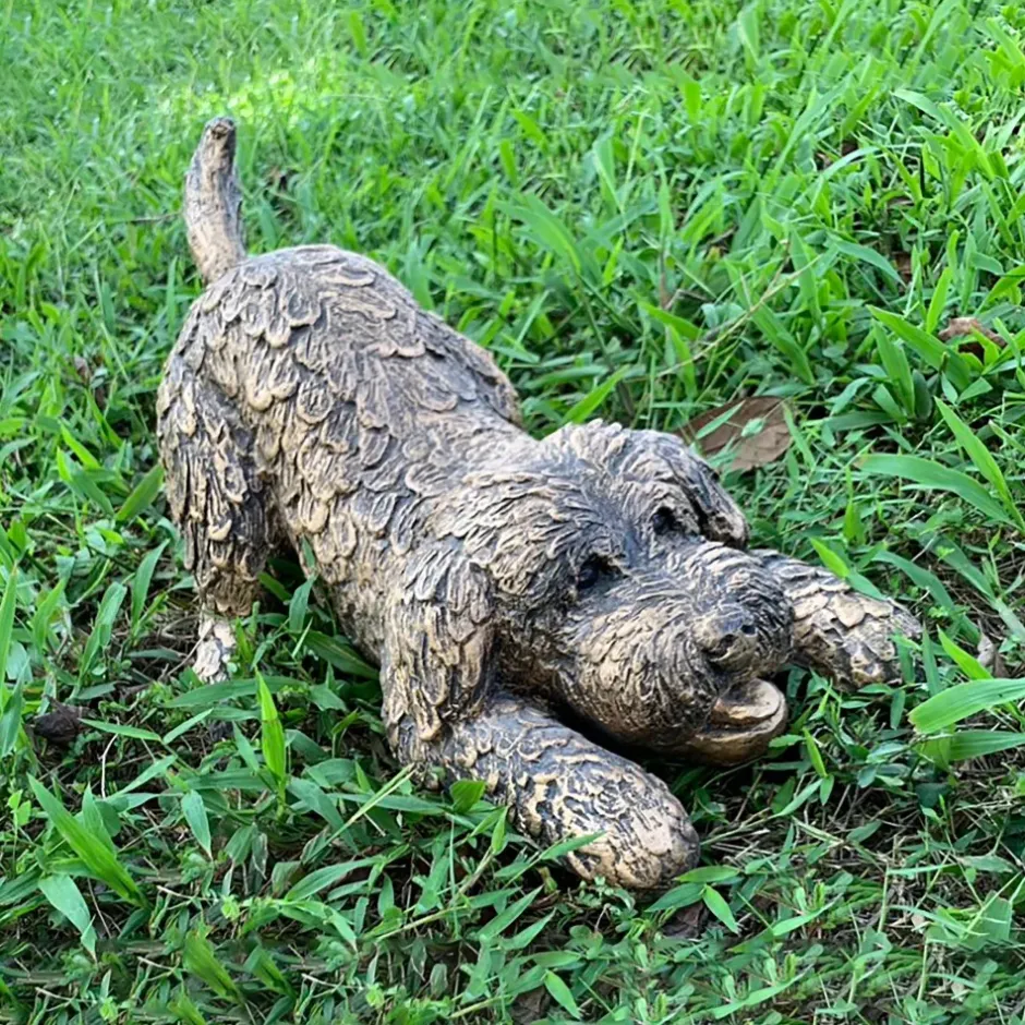Statues & Sculptures Dogs^Cockapoo 29cm Bronze Resin Garden Ornament