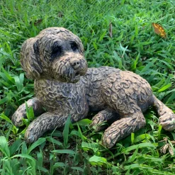 Statues & Sculptures Dogs^Cockapoo 25cm Bronze Resin Garden Ornament