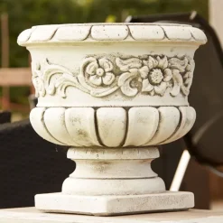 Statues & Sculptures Large|Round^Colmar Vase Stone Garden Planter