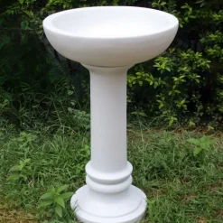 Statues & Sculptures Bird Baths^Coniston Modern Marble Resin Garden Birdbath