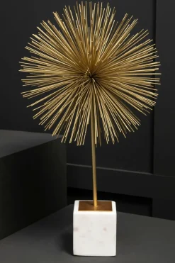 Statues & Sculptures Table Top|Abstract^Cosmic Bliss 64cm Gold Metal Indoor Sculpture