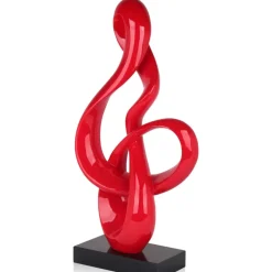Statues & Sculptures Floor Standing|Abstract^Cosmic Flow 80cm Red Resin Indoor Sculpture