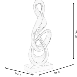 Statues & Sculptures Floor Standing|Abstract^Cosmic Flow 80cm Red Resin Indoor Sculpture