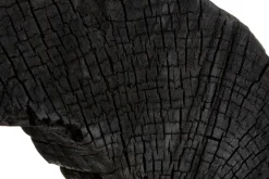 Statues & Sculptures Table Top|Abstract^Cosmic Loop 43cm Black Wood Indoor Sculpture