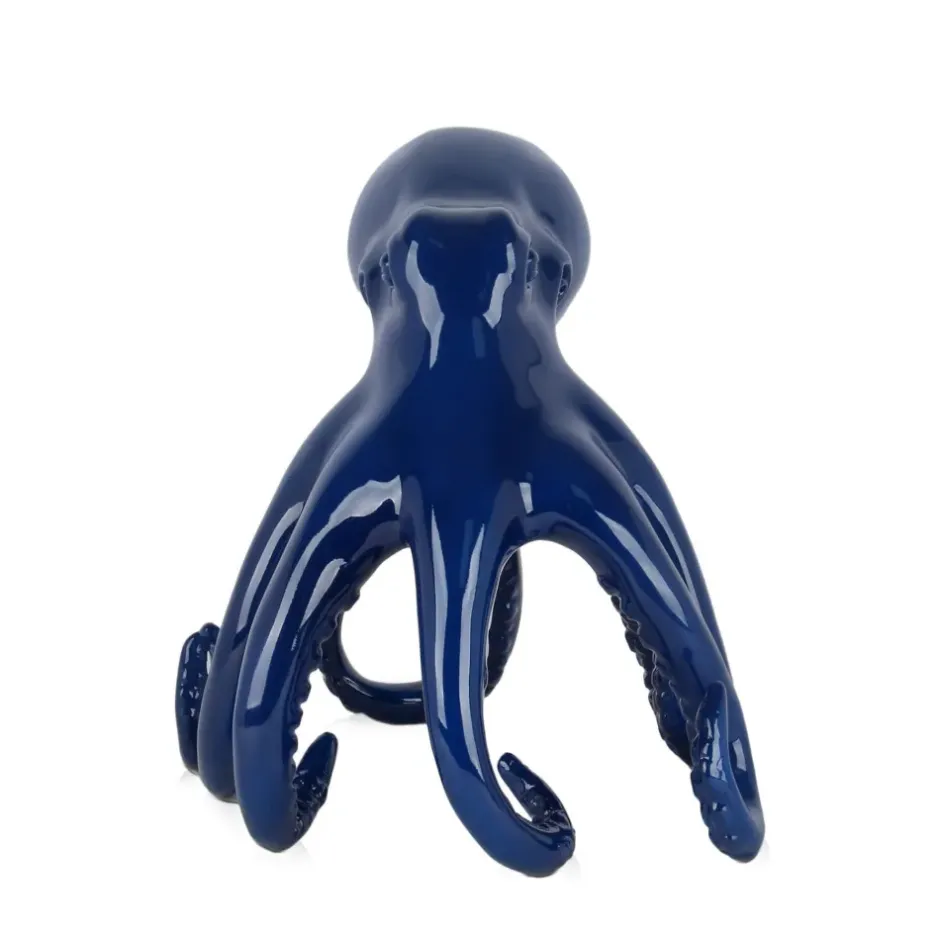 Statues & Sculptures Table Top|Animals^Cosmic Octopus 31cm Blue Resin Indoor Sculpture