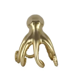 Statues & Sculptures Table Top|Animals^Cosmic Octopus 22cm Gold Resin Indoor Sculpture