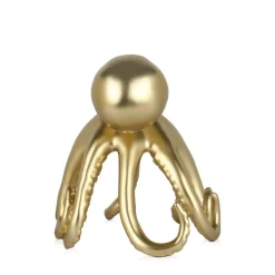 Statues & Sculptures Table Top|Animals^Cosmic Octopus 22cm Gold Resin Indoor Sculpture