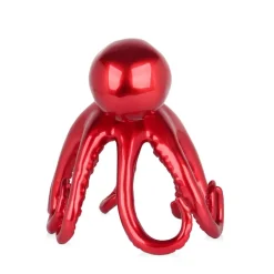 Statues & Sculptures Table Top|Animals^Cosmic Octopus 31cm Red Resin Indoor Sculpture