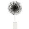 Statues & Sculptures Table Top|Abstract^Cosmic Pulse 64cm Black Metal Indoor Sculpture