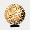 Statues & Sculptures Table Top|Abstract^Cosmic Sphere 48cm Gold Metal Indoor Sculpture