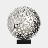 Statues & Sculptures Table Top|Abstract^Cosmic Sphere 44cm Silver Metal Indoor Sculpture