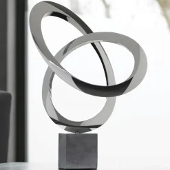 Statues & Sculptures Contemporary|Contemporary^Cosmos 58cm Metal Stainless Steel Indoor Sculpture