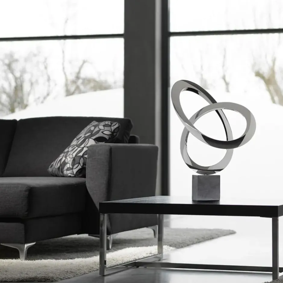 Statues & Sculptures Contemporary|Contemporary^Cosmos 58cm Metal Stainless Steel Indoor Sculpture