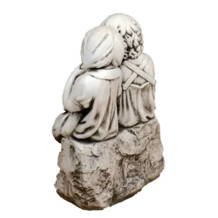 Statues & Sculptures Children^Country Boy & Girl 56cm Stone Resin Garden Statue