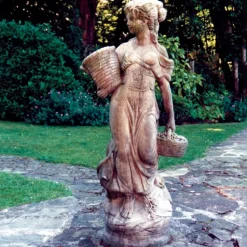 Statues & Sculptures Children^Country Girl 140cm Stone Garden Statue