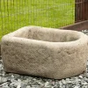 Statues & Sculptures Troughs^Countryside Design Stone Planter Garden Trough