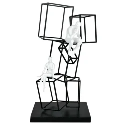 Statues & Sculptures Table Top|Contemporary^Creative Thinker 47cm Metal Indoor Sculpture