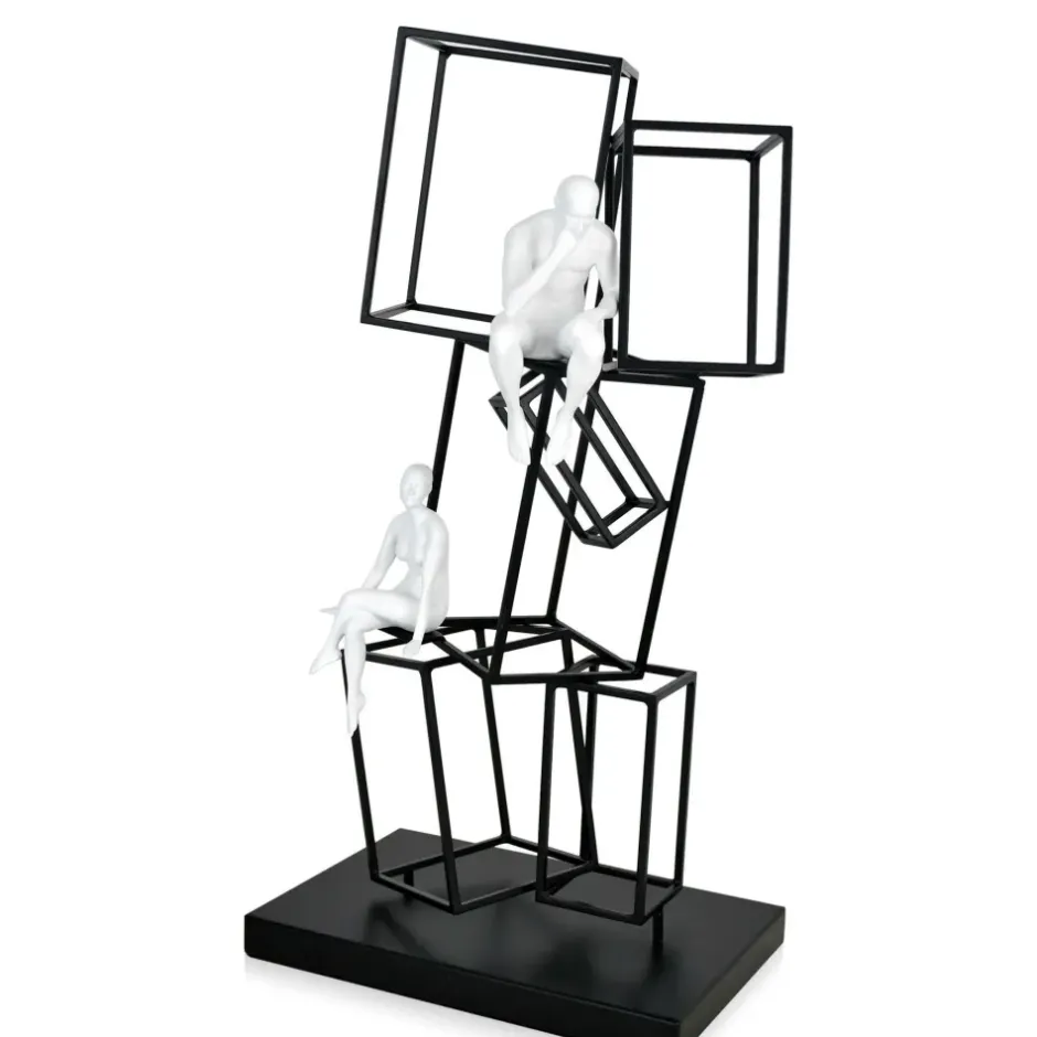 Statues & Sculptures Table Top|Contemporary^Creative Thinker 47cm Metal Indoor Sculpture