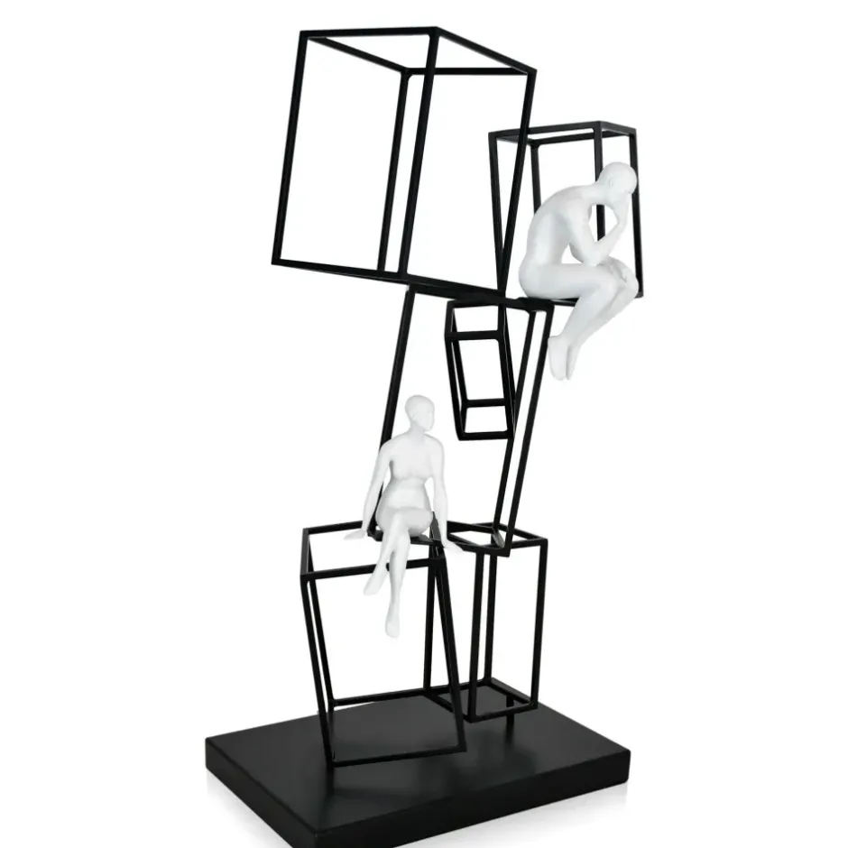 Statues & Sculptures Table Top|Contemporary^Creative Thinker 47cm Metal Indoor Sculpture