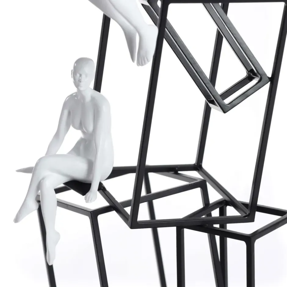 Statues & Sculptures Table Top|Contemporary^Creative Thinker 47cm Metal Indoor Sculpture