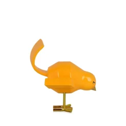 Statues & Sculptures Table Top|Animals^Cubic Bird 14cm Caio Yellow Resin Indoor Sculpture