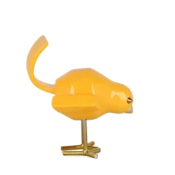 Statues & Sculptures Table Top|Animals^Cubic Bird 22cm Caio Yellow Resin Indoor Sculpture