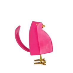 Statues & Sculptures Table Top|Animals^Cubic Bird 14cm Magenta Resin Indoor Sculpture
