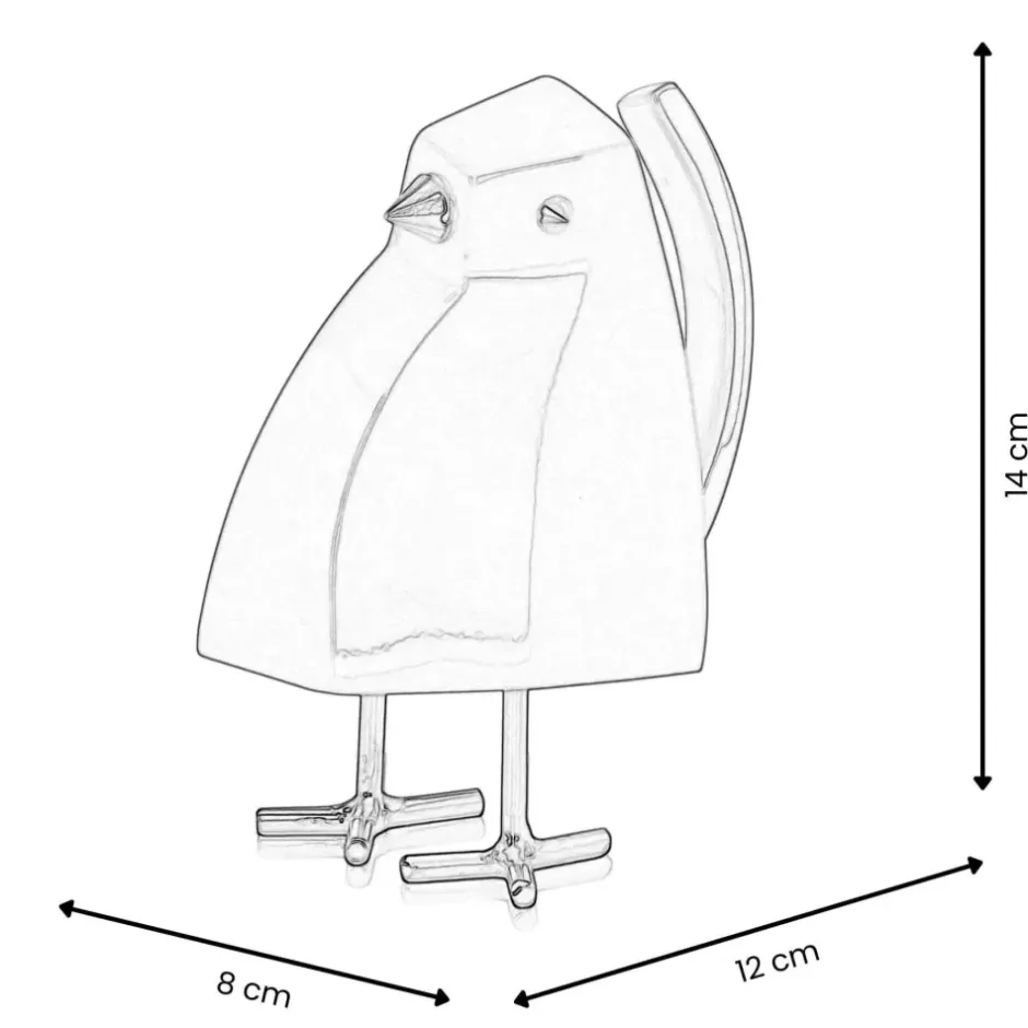 Statues & Sculptures Table Top|Animals^Cubic Bird 14cm Magenta Resin Indoor Sculpture