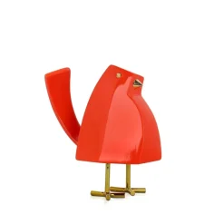 Statues & Sculptures Table Top|Animals^Cubic Bird 14cm Orange Resin Indoor Sculpture