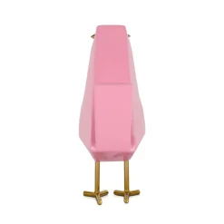 Statues & Sculptures Table Top|Animals^Cubic Bird 30cm Pink Resin Indoor Sculpture
