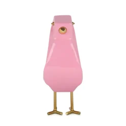 Statues & Sculptures Table Top|Animals^Cubic Bird 30cm Pink Resin Indoor Sculpture