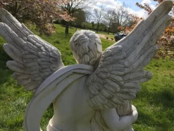 Statues & Sculptures Angel|Roman^Cupid & Psyche 197cm Marble Garden Statue