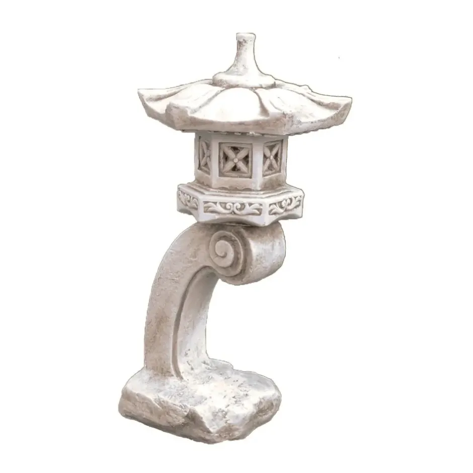 Statues & Sculptures Pagodas^Curved Japanese Pagoda Antique Stone Garden Ornament