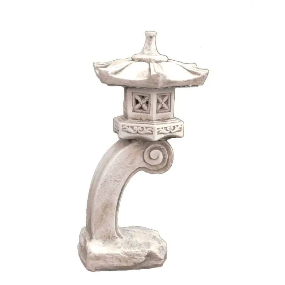 Statues & Sculptures Pagodas^Curved Japanese Pagoda Antique Stone Garden Ornament