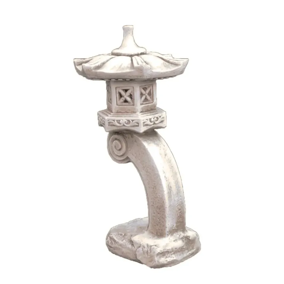 Statues & Sculptures Pagodas^Curved Japanese Pagoda Antique Stone Garden Ornament